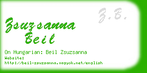 zsuzsanna beil business card